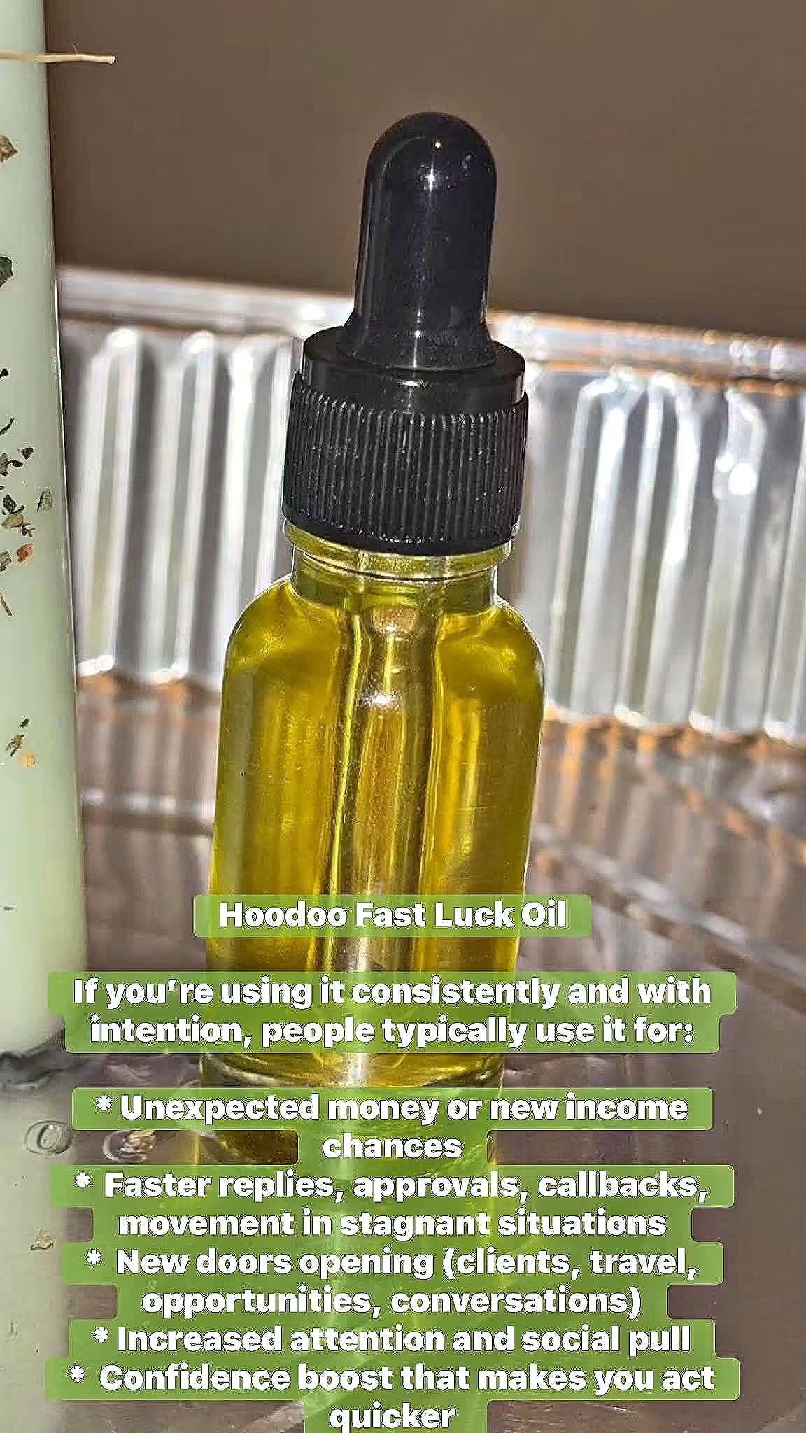 Hoodoo Fast Luck Oil